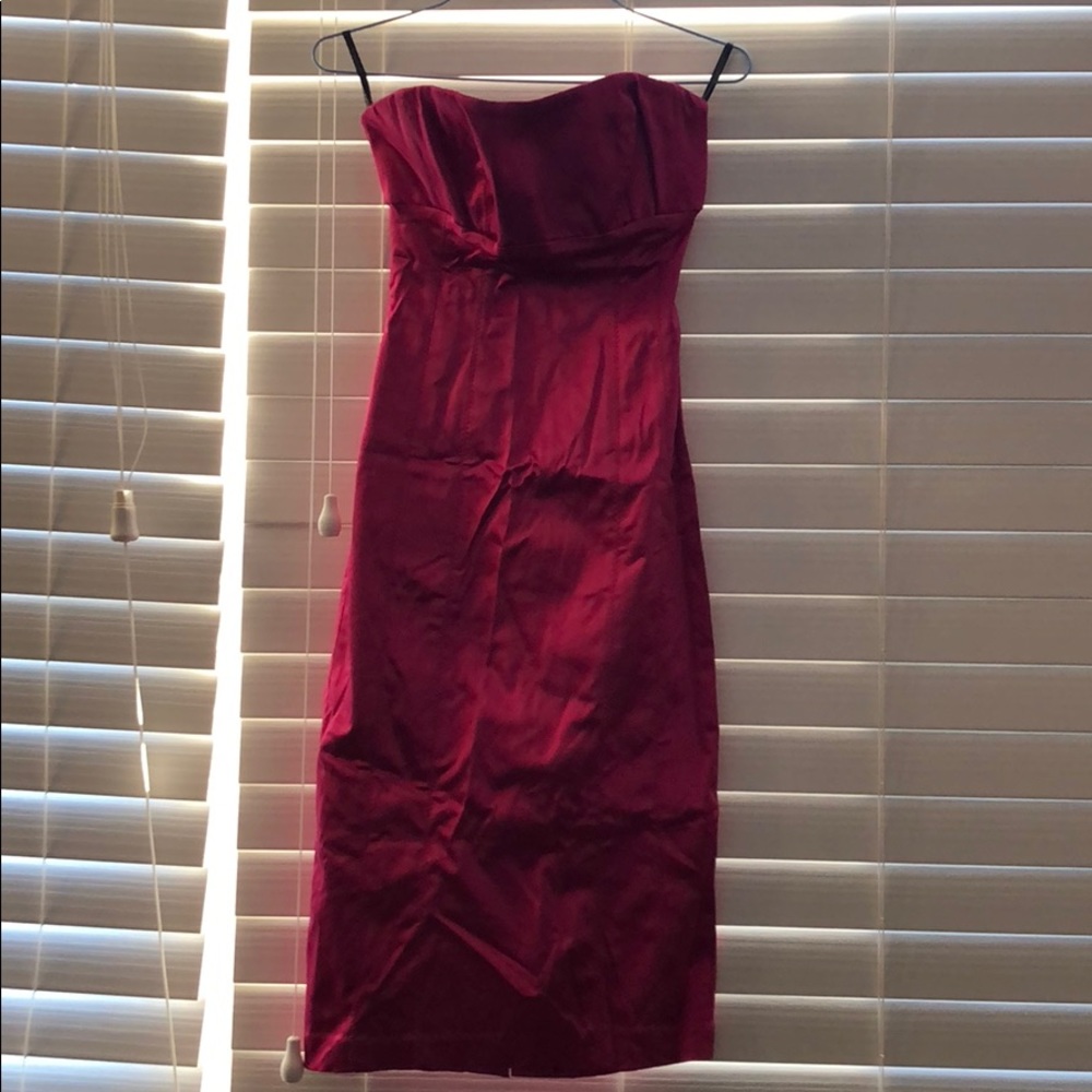 Bebe fuschia slim sexy tube dress